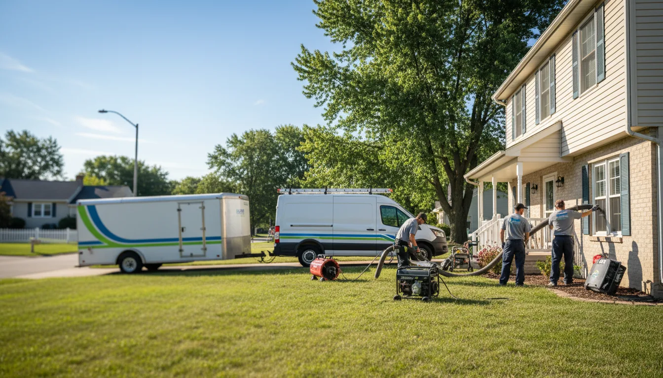 Flooded Basement Restoration And Cleanup With Repair in Fairland, IN near me